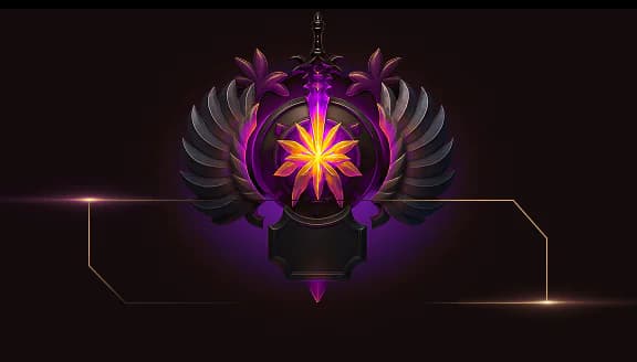 Medalha Imortal do Dota 2 nas cores da Universidade